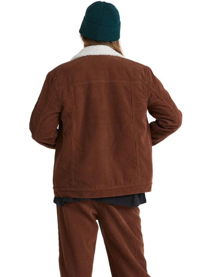 Candy Cord Jacket in Brown image 2