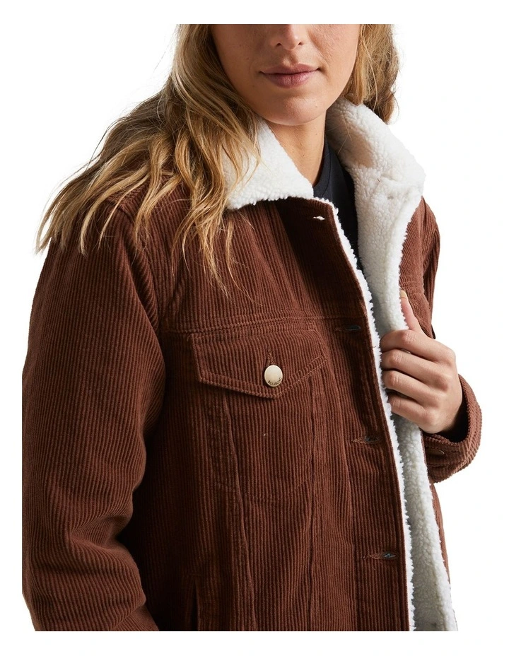 Candy Cord Jacket in Brown image 4