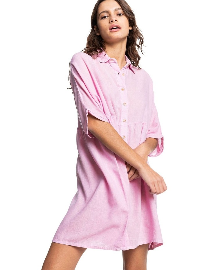 Sunscape Short Sleeve Dress Orchid Flower