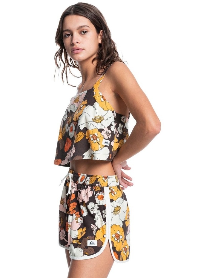 Retro Dream Tank Top Brown Flower Teak