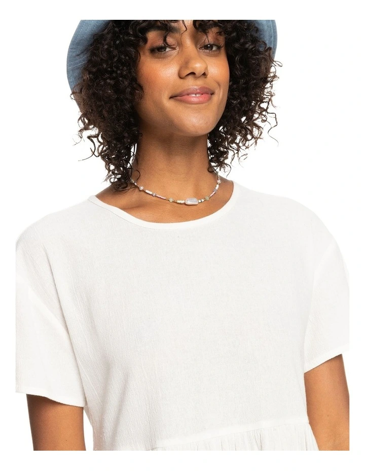 New Destiny Short Sleeve Dress in Snow White image 4