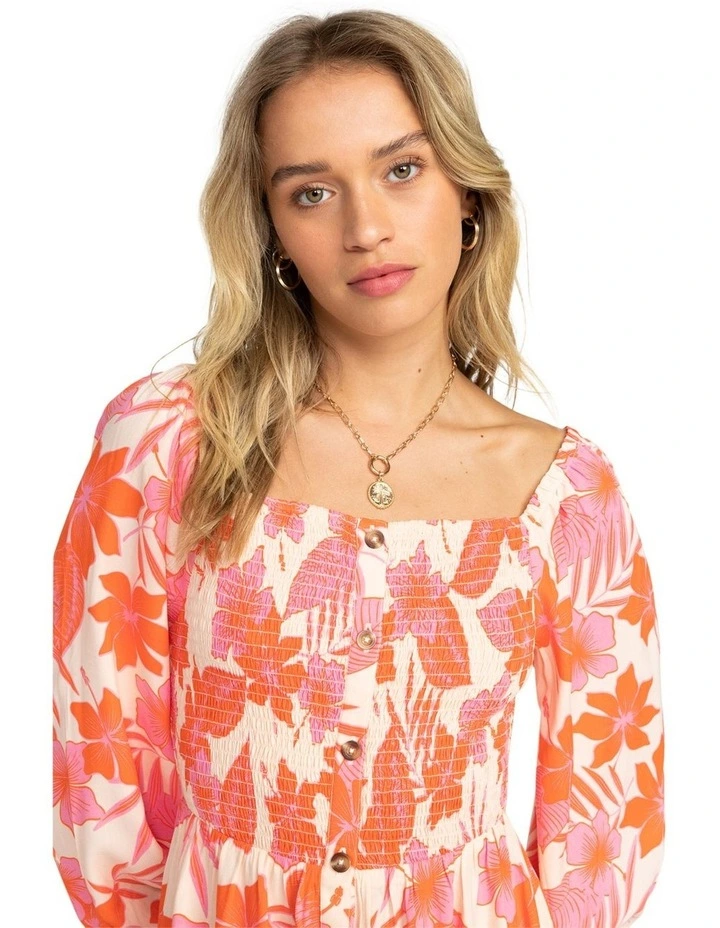 Sunshine Spirit Midi Dress in Orange image 4