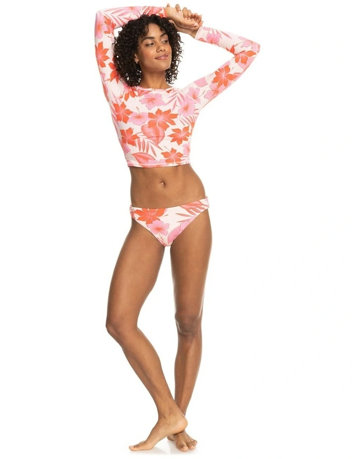 Cropped Long Sleeve Rash Vest in Orange image 5