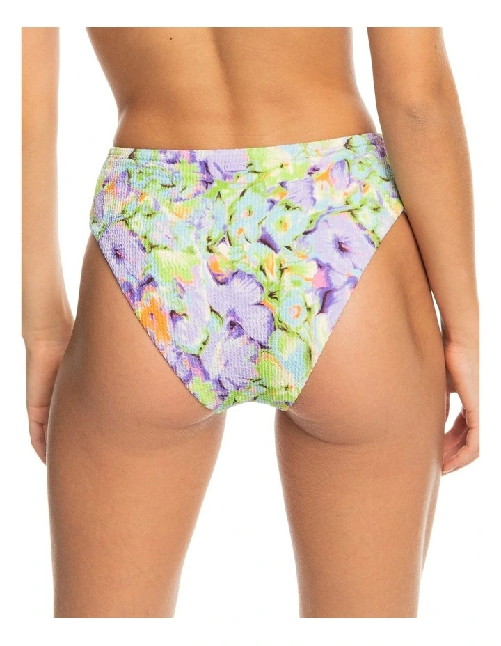 Blumen High Leg Bikini Bottoms in Purple Rose image 2