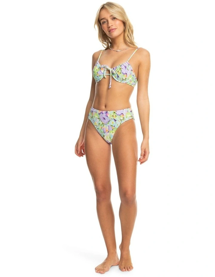 Blumen High Leg Bikini Bottoms in Purple Rose image 5