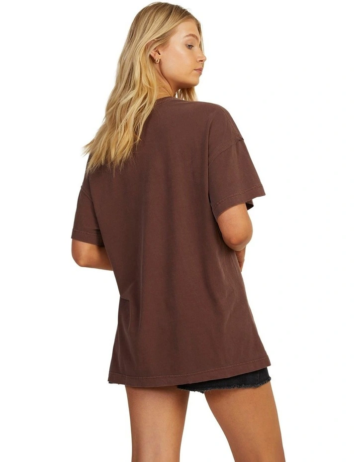 Sweet Janis Oversized T-shirt in Bitter Chocolate image 2