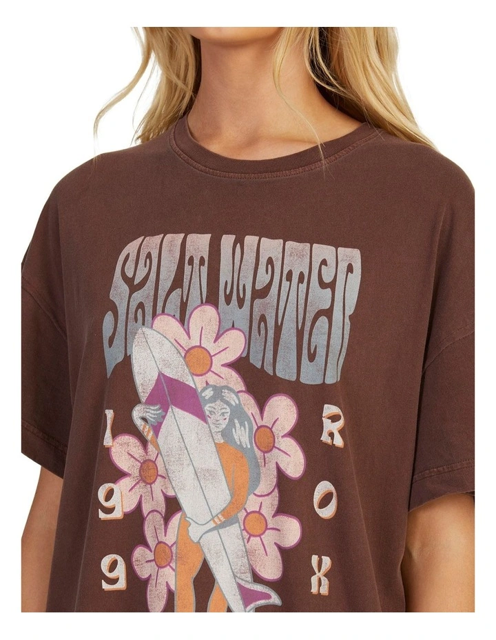 Sweet Janis Oversized T-shirt in Bitter Chocolate image 4