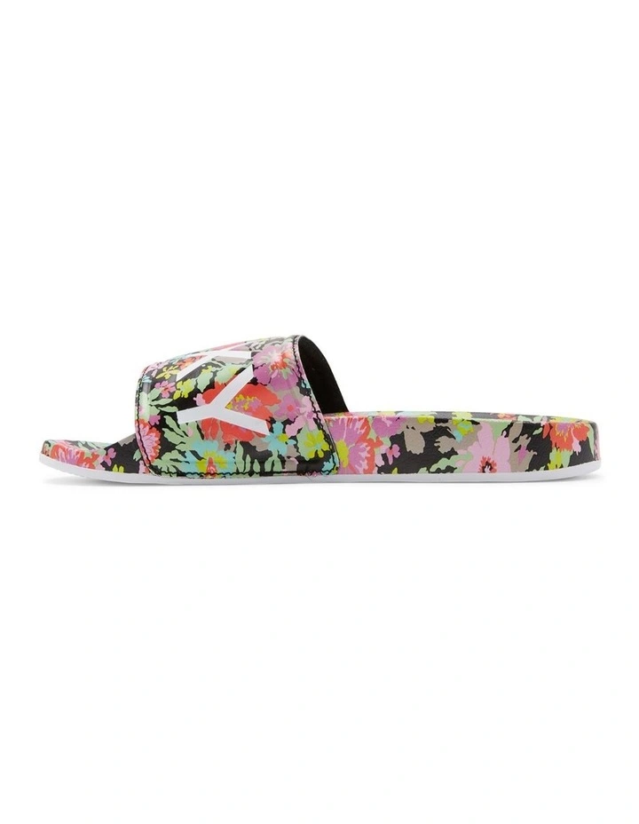 Slippy Slider Sandals in Black Multi image 4