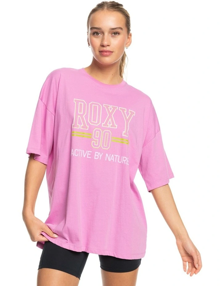 Essential Energy Oversized Sports T-Shirt in Opera Mauve image 1