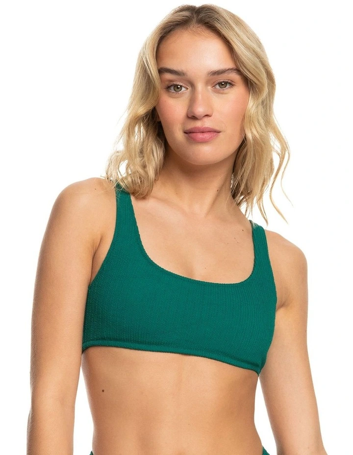 Aruba Bralette Bikini Top in Aventurine image 1