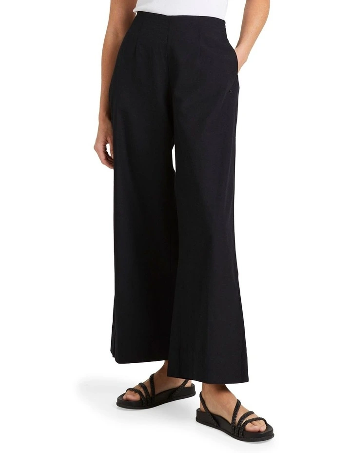 Santorini Linen Trousers in Anthracite image 1