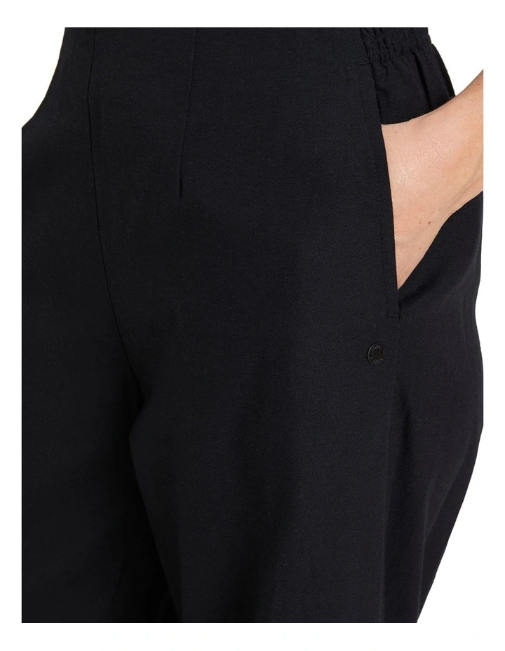 Santorini Linen Trousers in Anthracite image 4