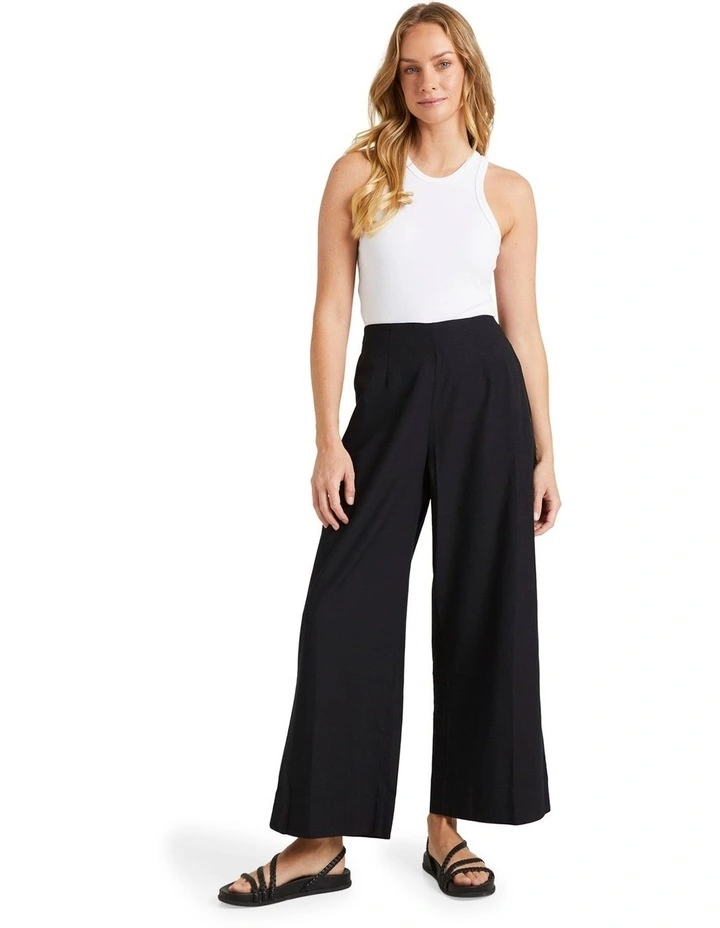 Santorini Linen Trousers in Anthracite image 5