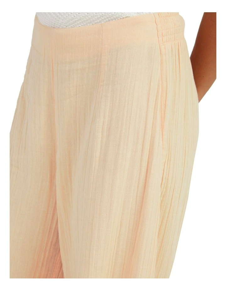 Shimae Cropped Palazzo Trousers in Peach Parfait image 4