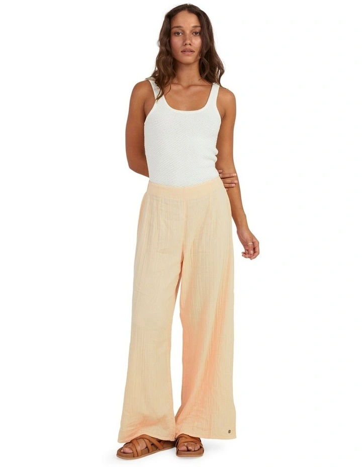 Shimae Cropped Palazzo Trousers in Peach Parfait image 5