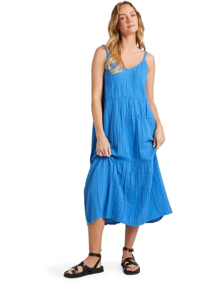 Costa Del Sud Midi Dress in Nebulas Blue image 1