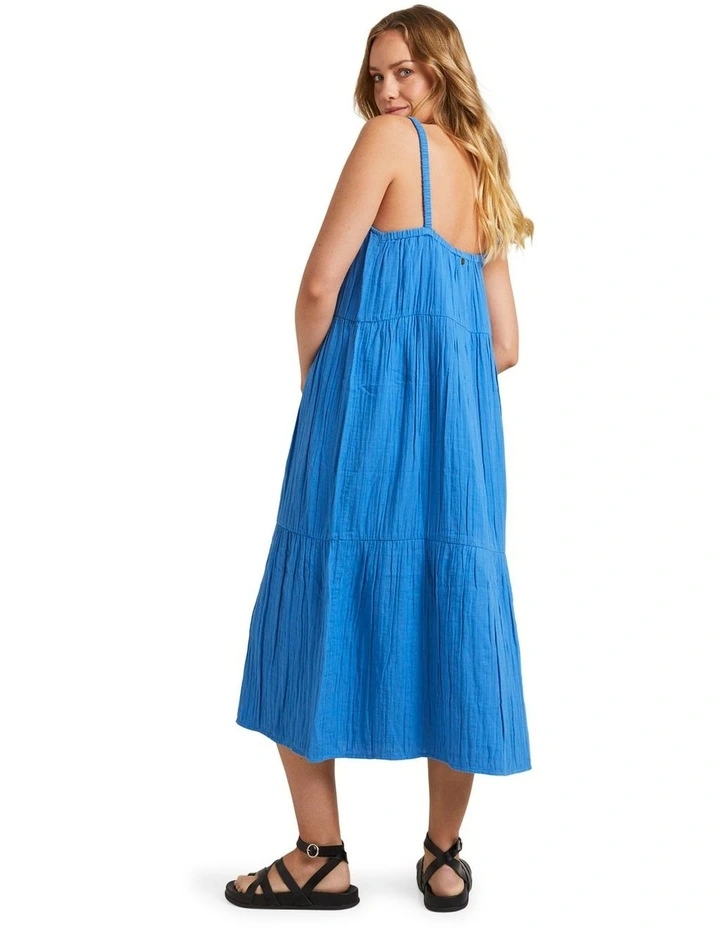 Costa Del Sud Midi Dress in Nebulas Blue image 2