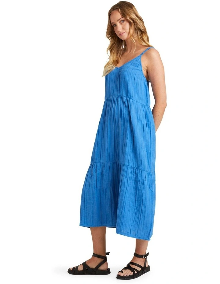 Costa Del Sud Midi Dress in Nebulas Blue image 3
