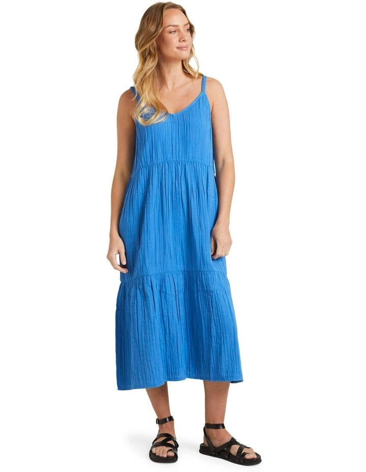 Costa Del Sud Midi Dress in Nebulas Blue image 5