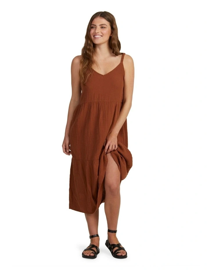Roxy Waiting Line Dress in Sorrel Horse | MYER Roxy Waiting Line Dress in Sorrel Horse | MYER