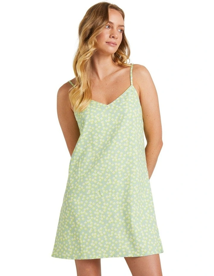 Shine A Light Dress in Quiet Green Floral Delight image 1