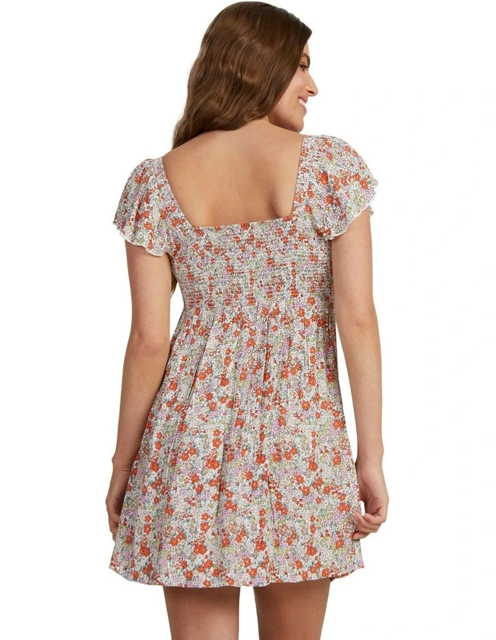 Oceanview Mini Dress in Tiger Lily Autumn Ditsy image 2