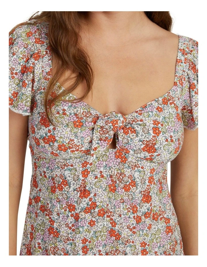 Oceanview Mini Dress in Tiger Lily Autumn Ditsy image 4