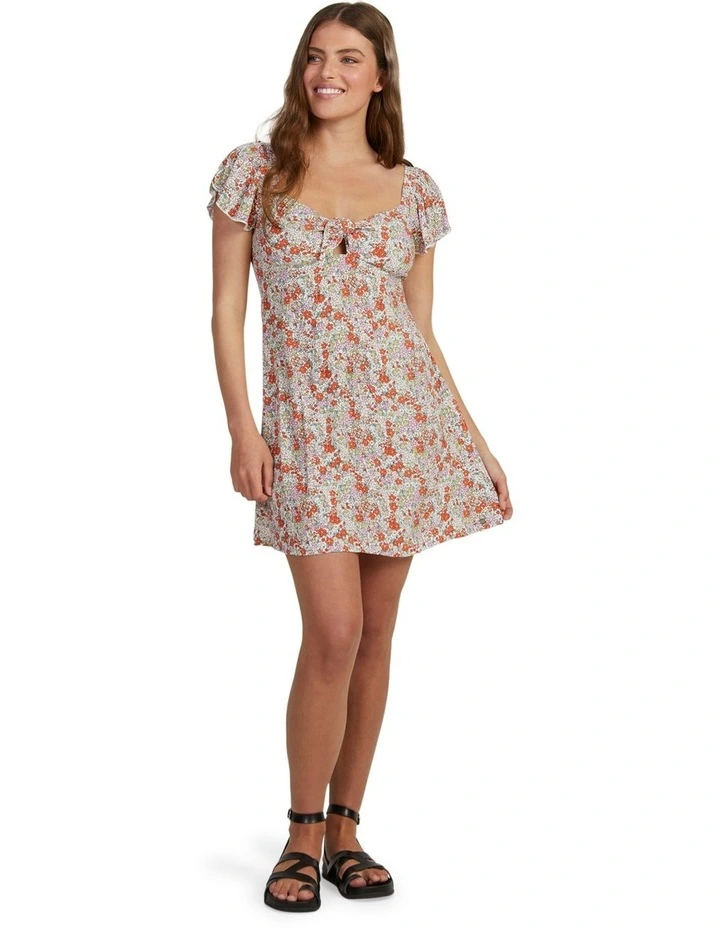 Oceanview Mini Dress in Tiger Lily Autumn Ditsy image 5