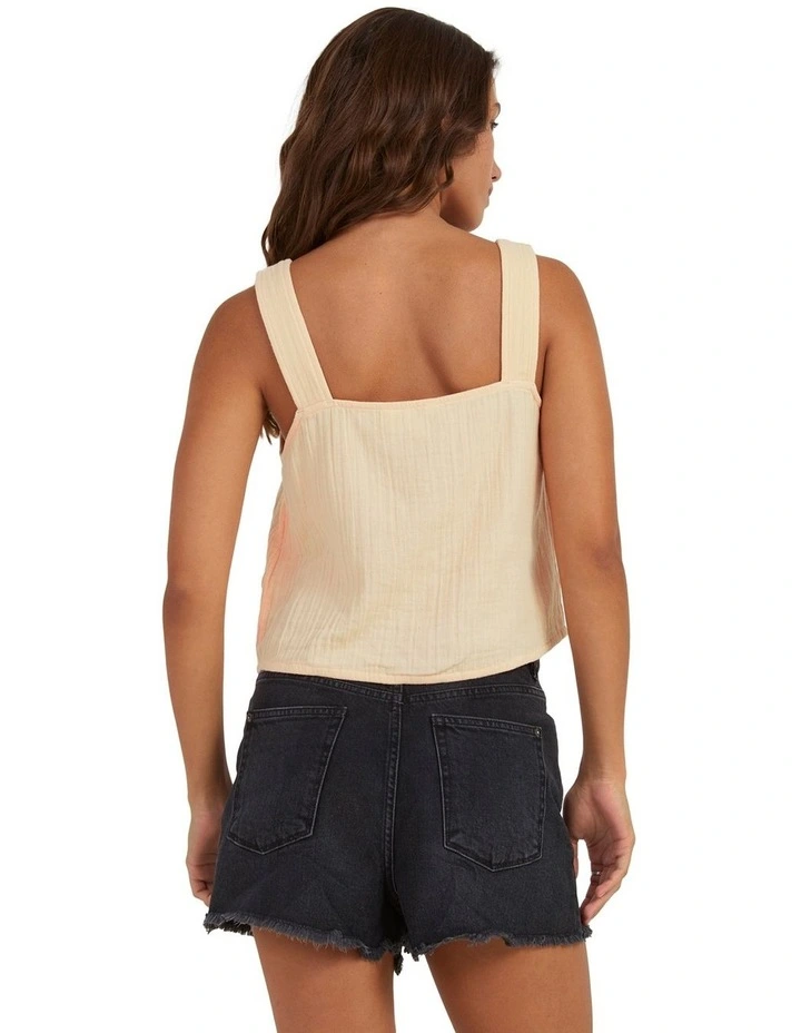 Shimae Cropped Top in Peach Parfait image 2