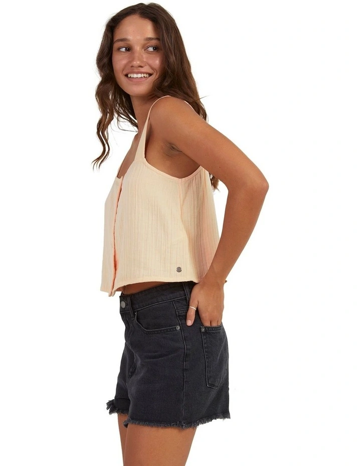 Shimae Cropped Top in Peach Parfait image 3