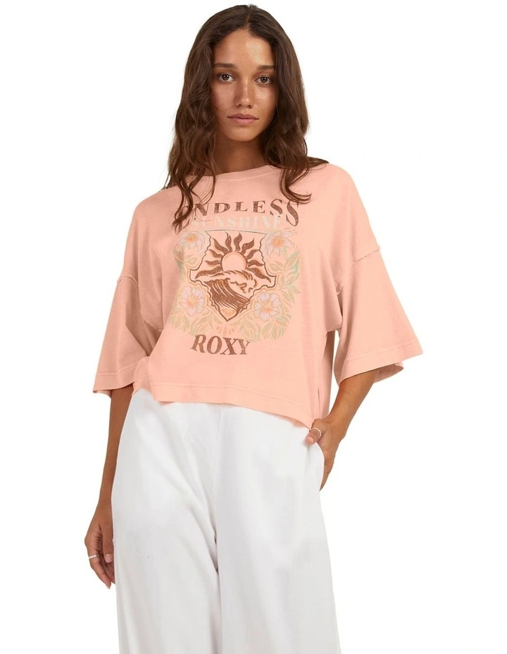 Frozen Sunset Relaxed Fit T-Shirt in Peach Parfait image 1