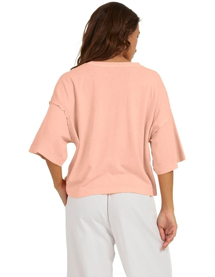 Frozen Sunset Relaxed Fit T-Shirt in Peach Parfait image 2