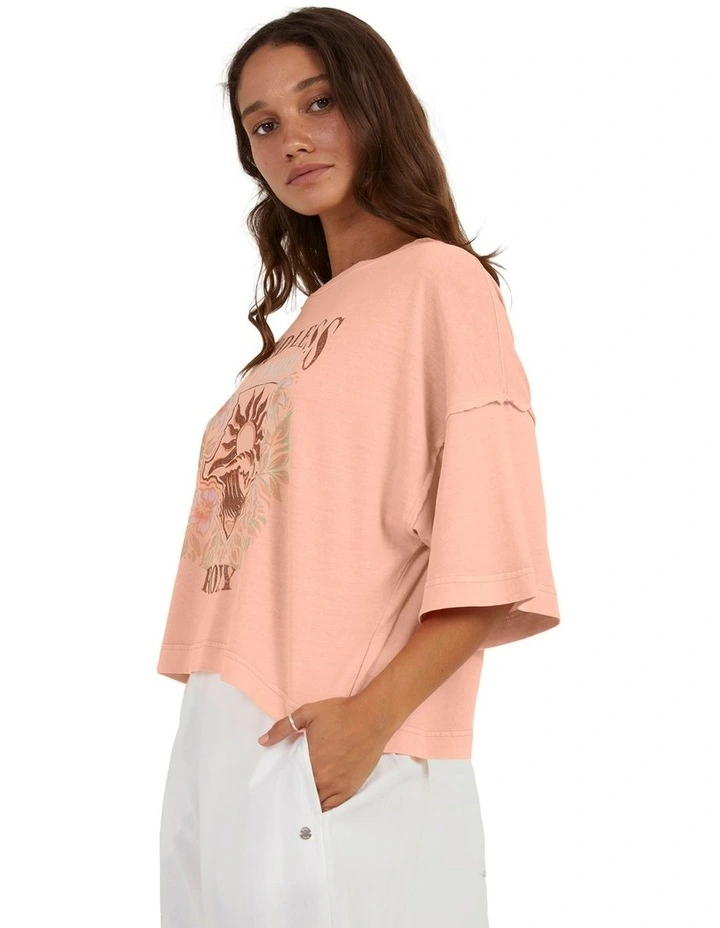 Frozen Sunset Relaxed Fit T-Shirt in Peach Parfait image 3