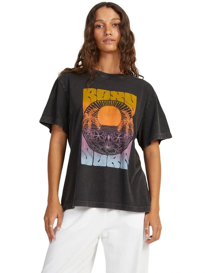 Back To Land Relaxed Boyfriend T-Shirt in Anthracite image 1
