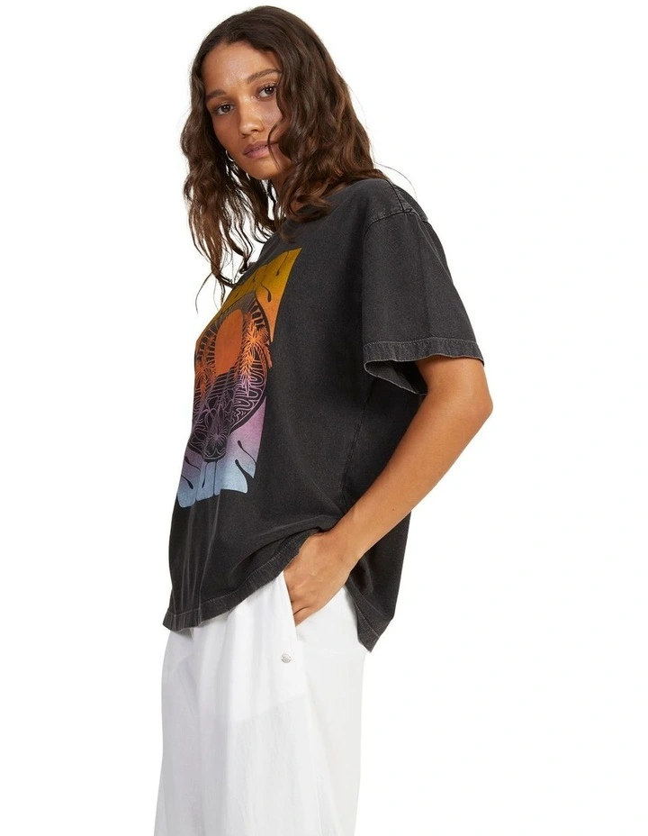 Back To Land Relaxed Boyfriend T-Shirt in Anthracite image 3
