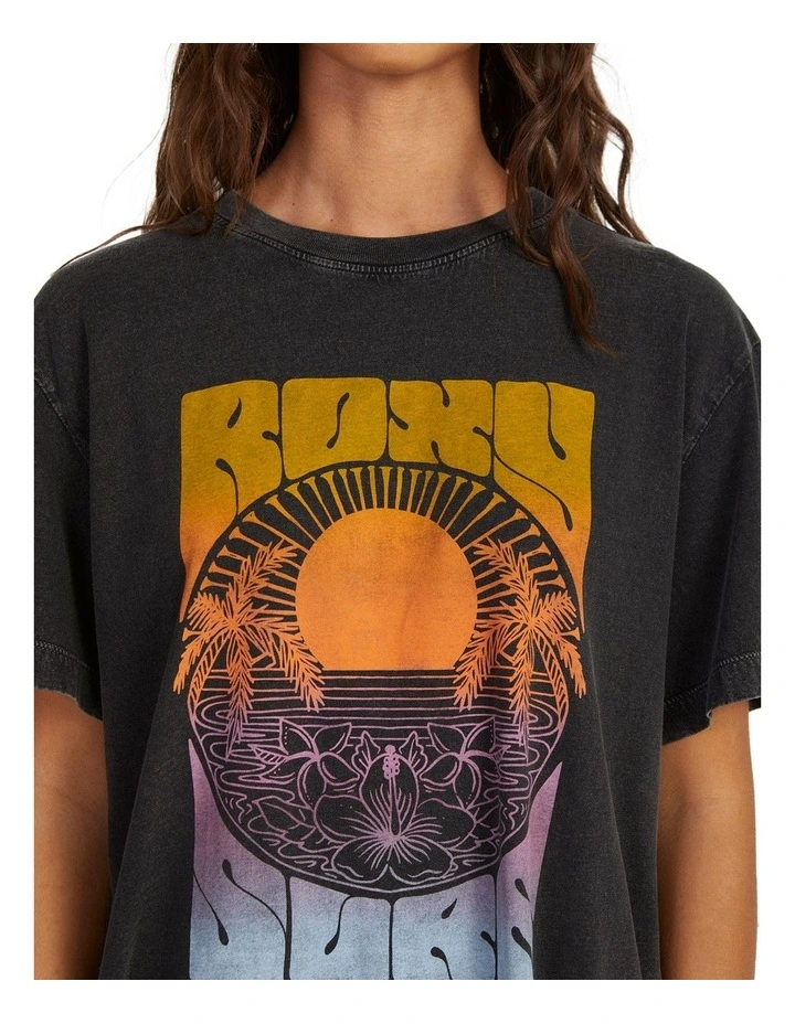 Back To Land Relaxed Boyfriend T-Shirt in Anthracite image 4