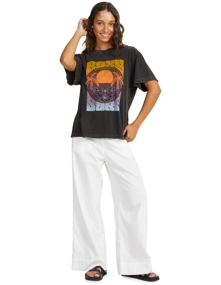 Back To Land Relaxed Boyfriend T-Shirt in Anthracite image 5