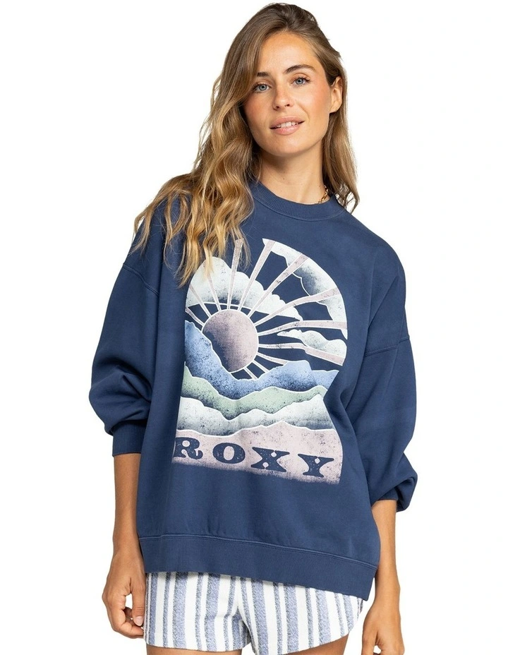 Lineup Pullover Sweatshirt in Naval Academy image 1