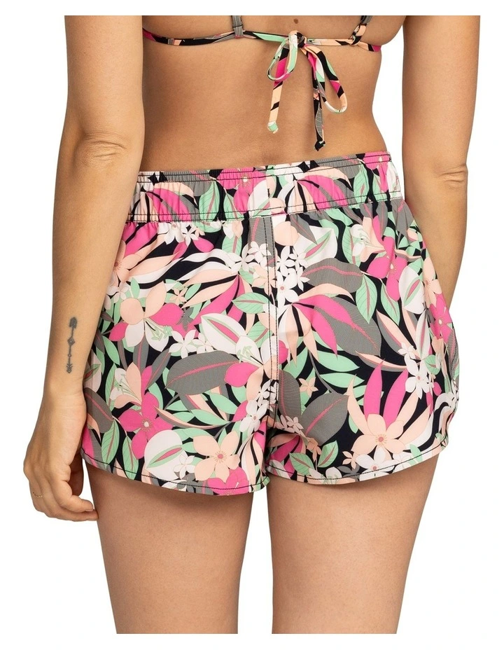 Wave Printed 2 Board Shorts in Anthracite Palm Songs image 2
