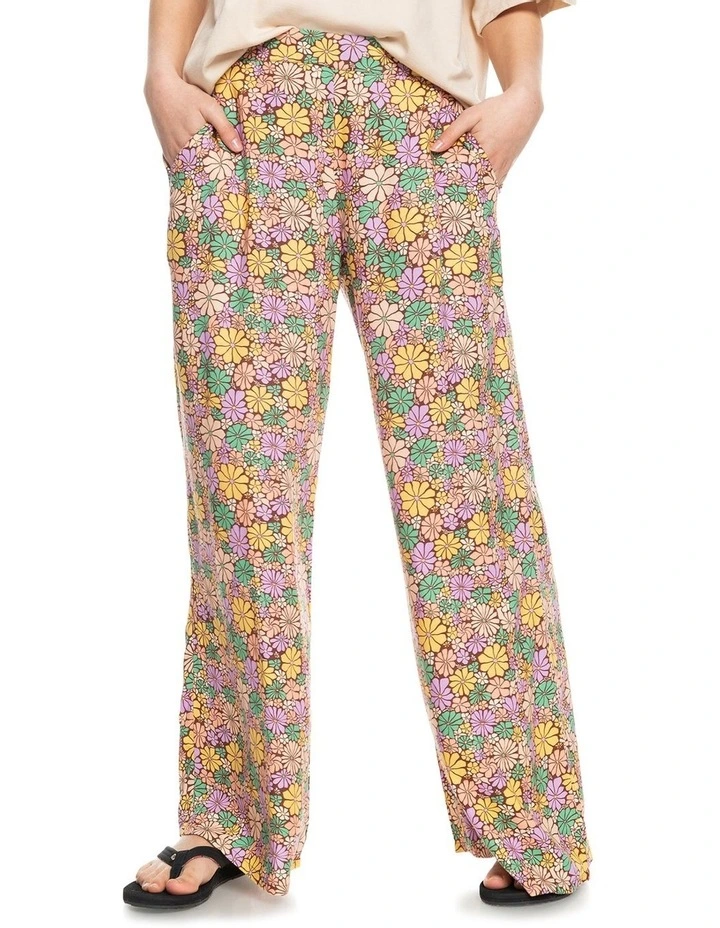 Midnight Avenue Elasticated Waist Trousers in Root Beer image 1