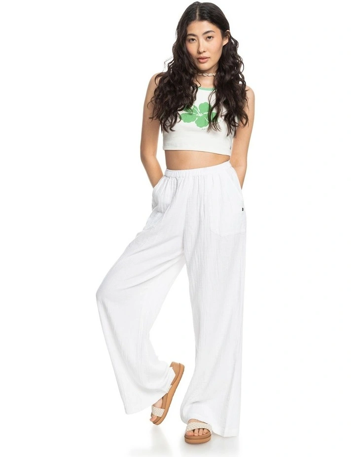 What A Vibe Elasticated Waist Trousers in Snow White image 5