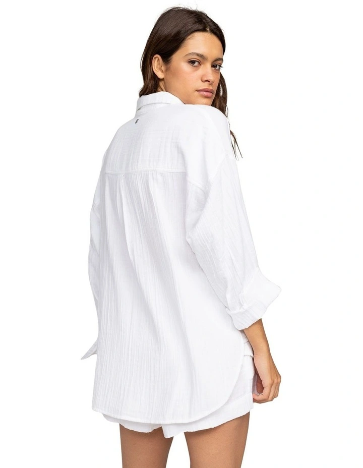 Morning Time Long Sleeve Shirt in Snow White image 2