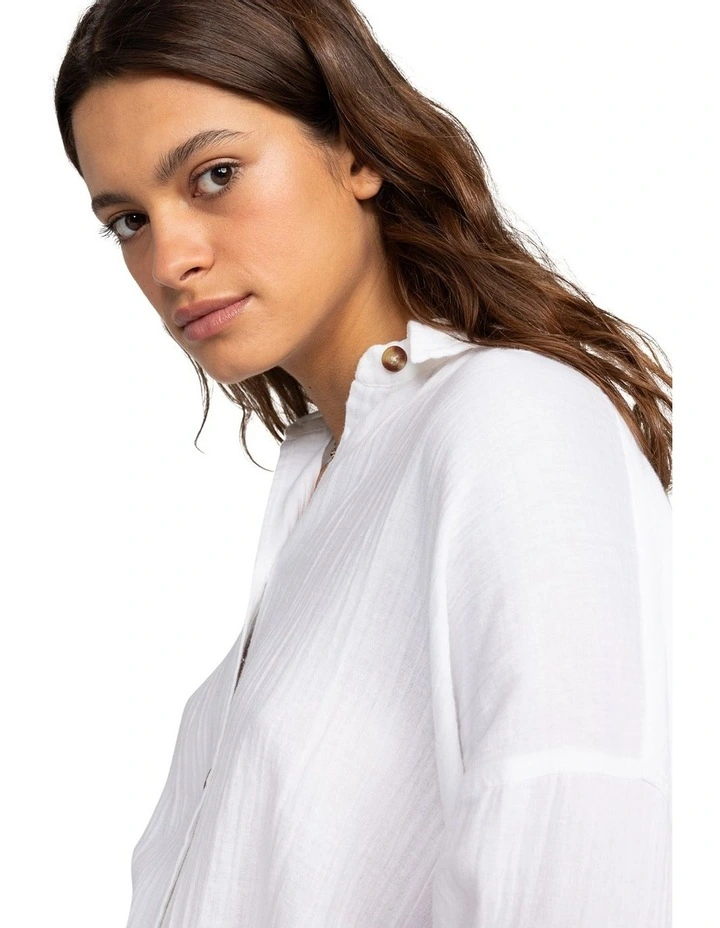 Morning Time Long Sleeve Shirt in Snow White image 4