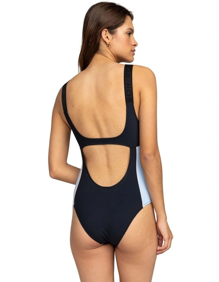Active High Leg One Piece Swimsuit in Anthracite image 2