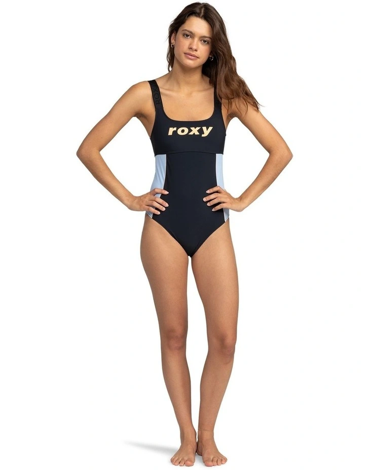 Active High Leg One Piece Swimsuit in Anthracite image 3