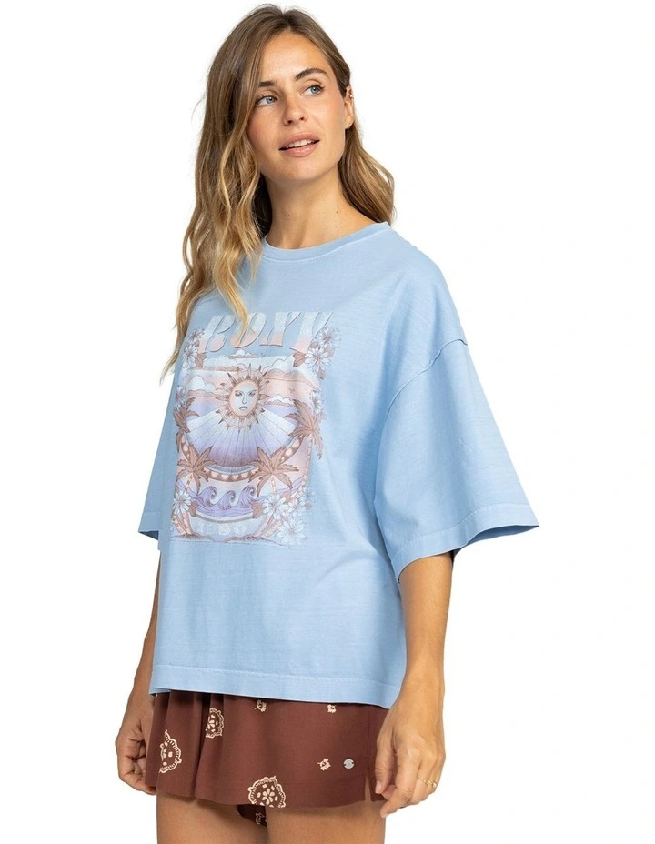 Sweet Shine Oversized T-shirt Bel Air Blue image 3