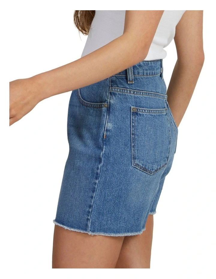 Wren Shorts in Mid Indigo image 3