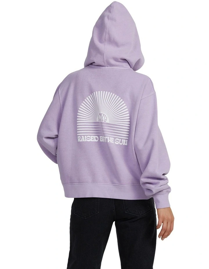 First Day Oversized Pullover Hoodie in Crocus Petal image 2