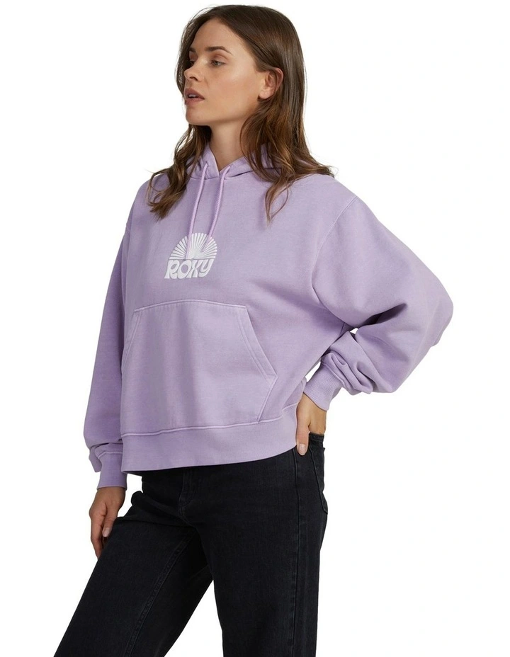 First Day Oversized Pullover Hoodie in Crocus Petal image 3