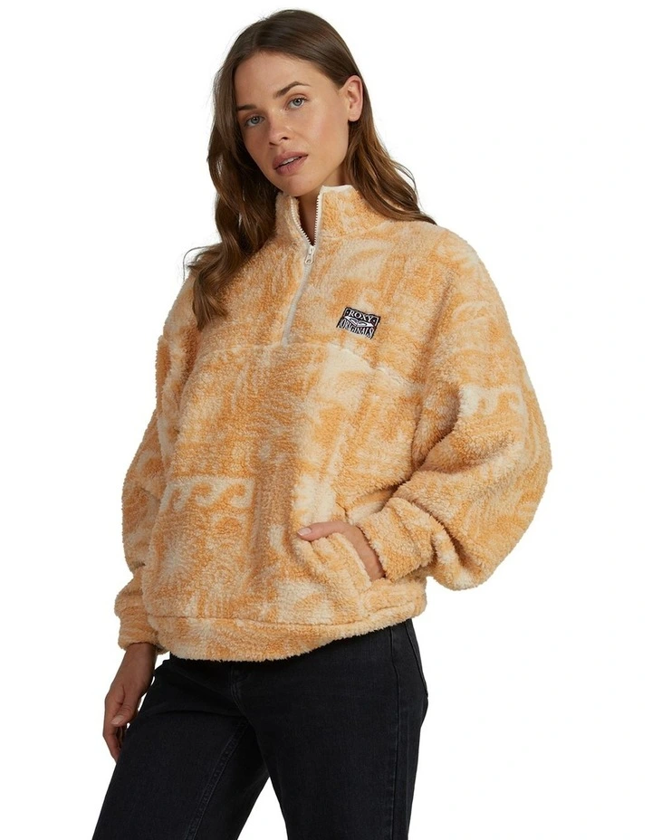 Jive Talking Half-Zip Fleece in Tapioca image 3